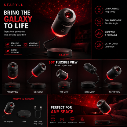 Galaxy Projection Lamp (White Colour)