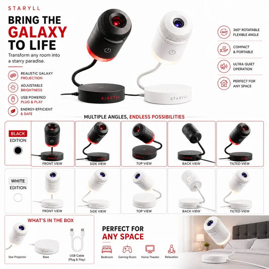 Galaxy Projection Lamp (White Colour)
