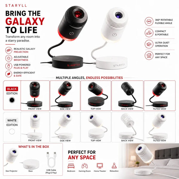 Galaxy Projection Lamp (White Colour)