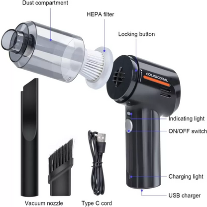 multifunctional 3 in 1 Mini Handheld Car Vacuum Cleaner